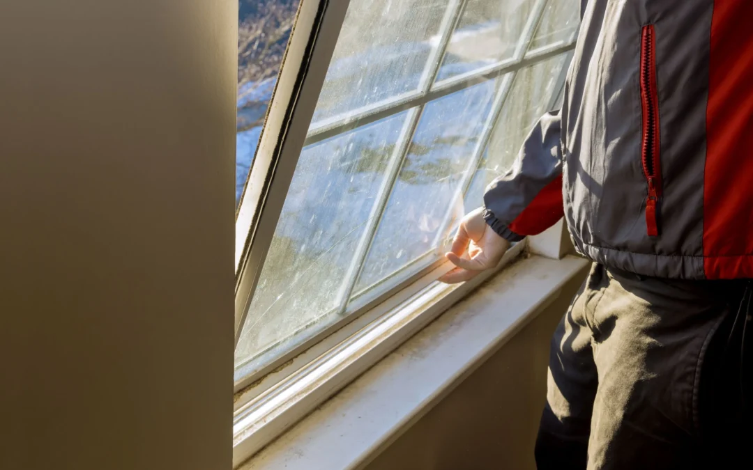 Professional installation of new basement windows in a Calgary home