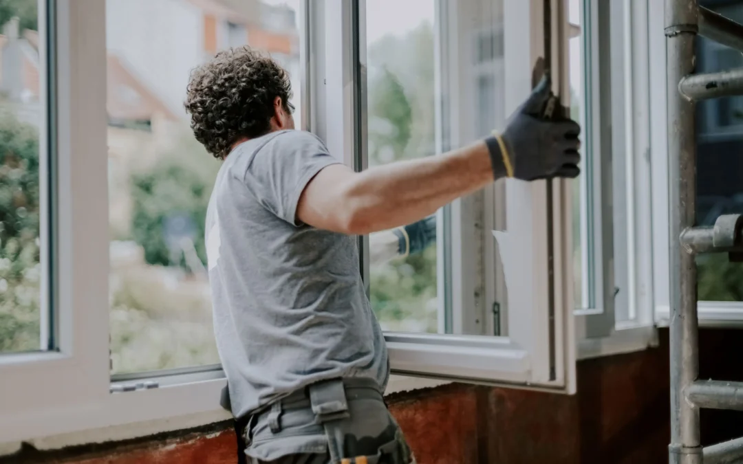 Triple-pane energy-efficient windows installed in a Calgary home