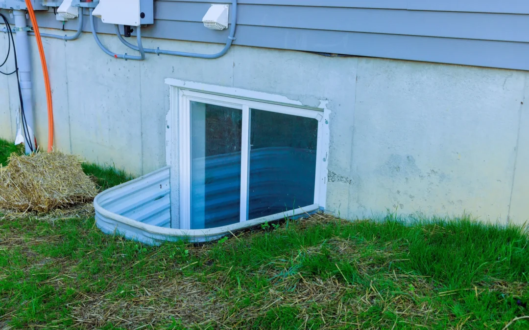 Basement egress window installation improving safety and natural light in a Calgary home