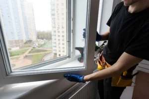 Vinyl and fiberglass replacement windows installed on a Calgary home